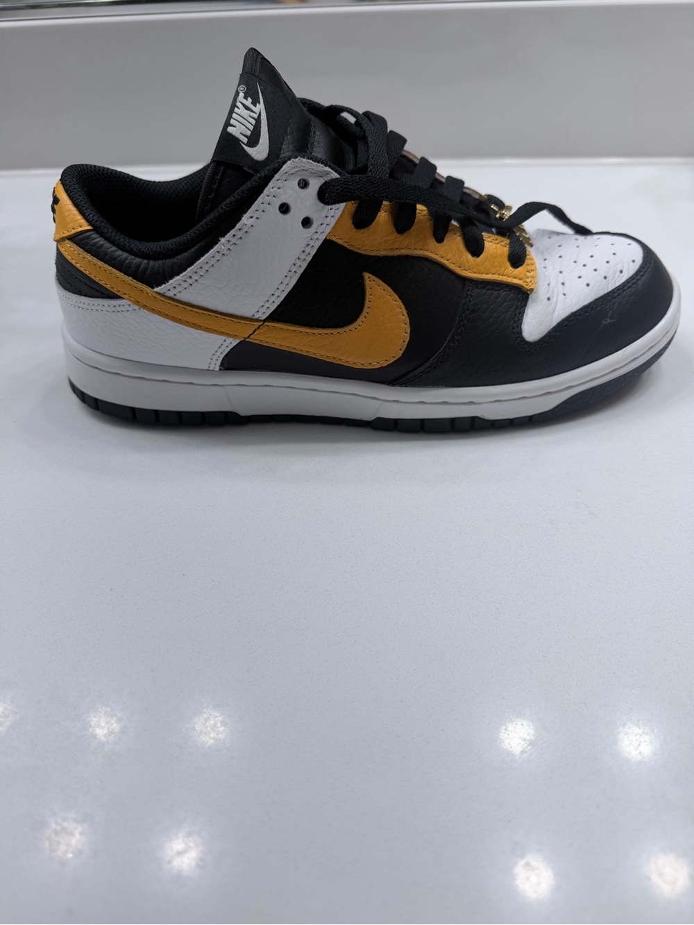 Nike Low-Top Athletic Sneaker - Black White Gold